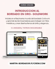 Introducción Bordado Goldwork- ONLINE