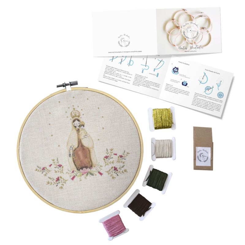 Mini Kit para bordar Virgen del Carmen