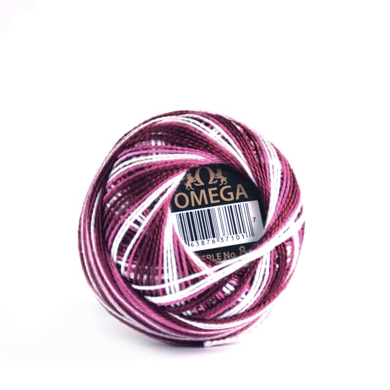 Hilo Perlé N. 8 Multi Rosa 886