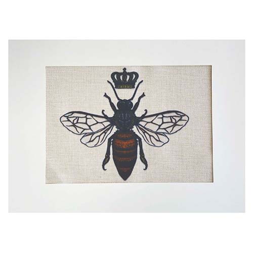 Lienzo para bordar Abeja Reina