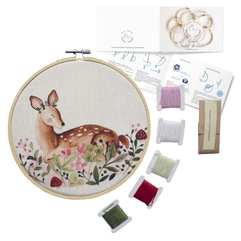 Mini Kit para bordar Bambi del Bosque