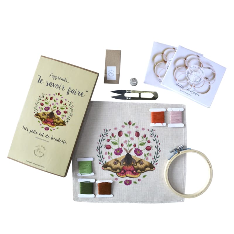 Kit de Bordado Mariposa 4 Ojos FB