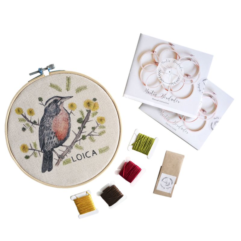 Mini Kit para bordar Loica