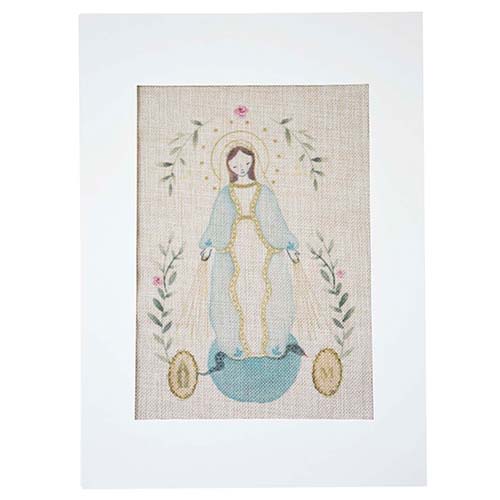 Lienzo para bordar Virgen de los Rayos