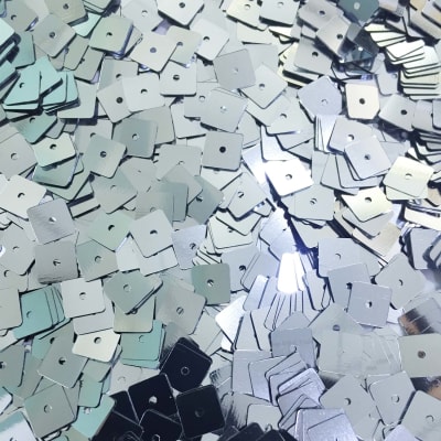 Lentejuela 6mm metálica Plata1