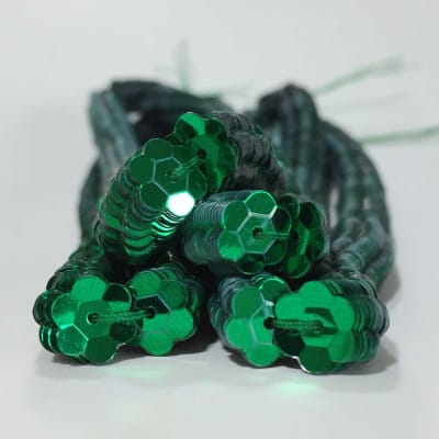 Lentejuela Jazmin 8mm Verde Bandera 04 metalica2