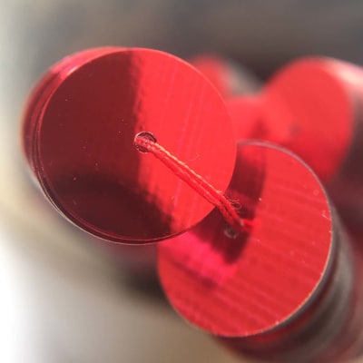 Lentejuela 10mm Rojo Metálico