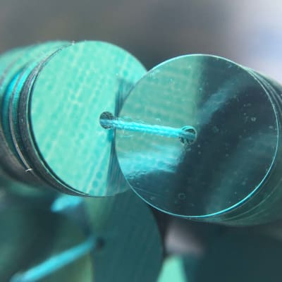 Lentejuela 10mm Verde Agua Metálico