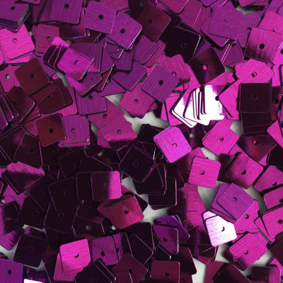 Lentejuela 6mm metálica Fucsia1