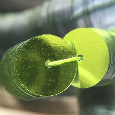 Lentejuela 10mm Verde Limón Metálico