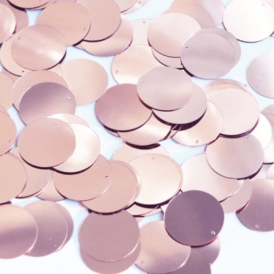 Lentejuela 17mm Rosa Metálico