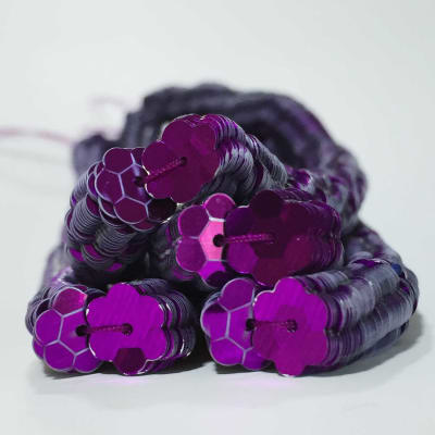Lentejuela Jazmin 8mm Morado 10 metalica2