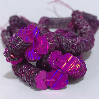 Lentejuela Jazmin 6mm Fucsia 1006 HR1