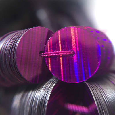 Lentejuela 8mm HR Morado1