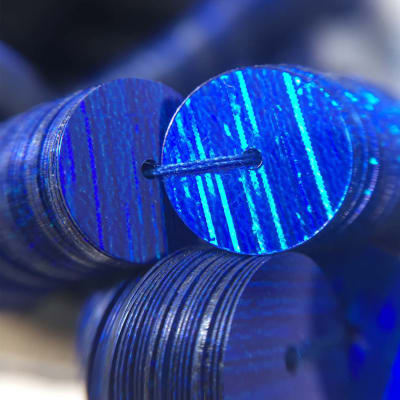 Lentejuela 10mm Azul Rey HR