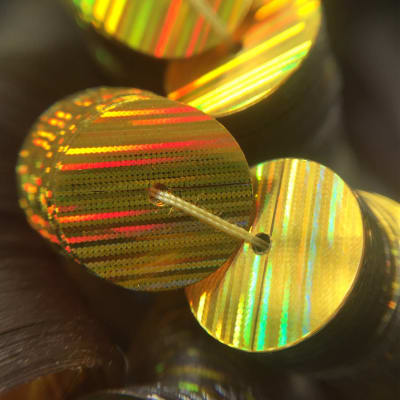 Lentejuela 10mm Amarillo HR