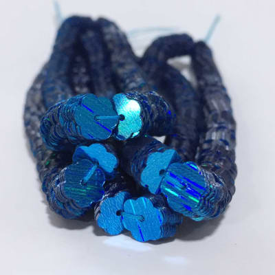 Lentejuela Jazmin 6mm Azul turquesa 1014 HR1