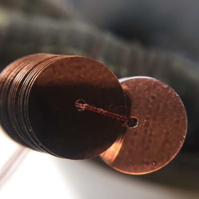 Lentejuela 10mm Cafe Metálico