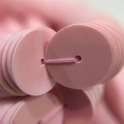 Lentejuela 10mm Rosa Nacarado