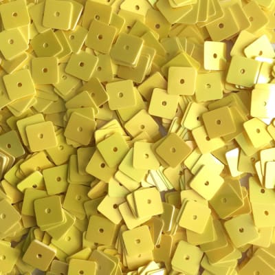 Lentejuela 6mm nacarado Amarillo1