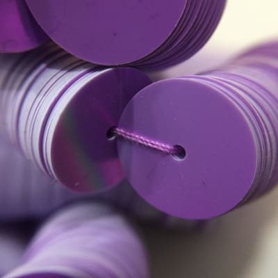 Lentejuela 10mm Morado Nacarado