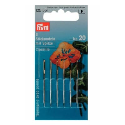 Aguja Prym 20 con punta