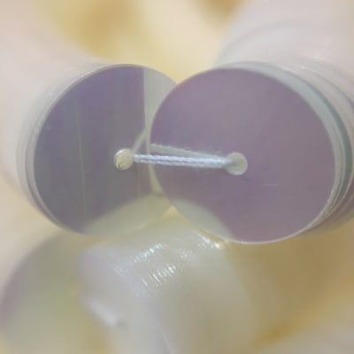 Lentejuela 10mm Blanco Transparente