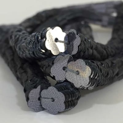 Lentejuela Jazmin 6mm Gris 22 metalica1