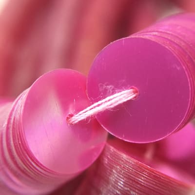 Lentejuela 10mm Rojo Transparente