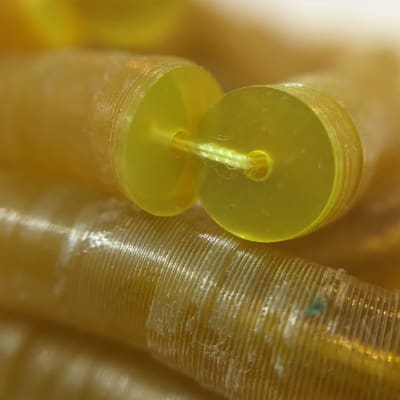 Lentejuela 10mm Amarillo Transparente