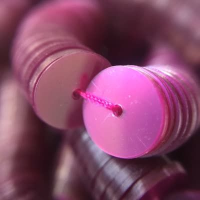 Lentejuela 10mm Rosa Oscuro Transparente