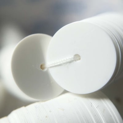 Lentejuela 10mm Blanco Metálico