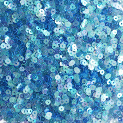 Lentejuela 3mm Celeste transparente1