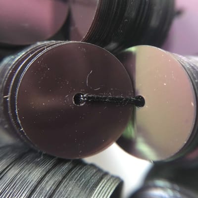 Lentejuela 10mm café oscuro Transparente