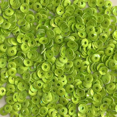 Lentejuela 3mm verde limon nacarado1