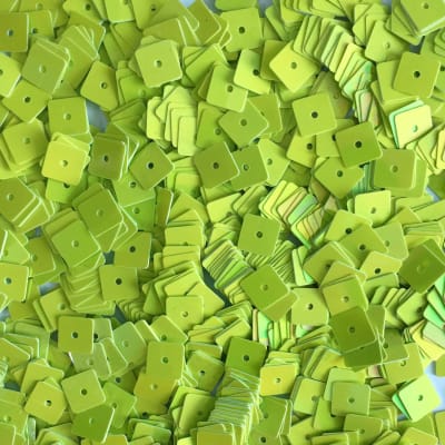 Lentejuela 6mm nacarado Verde1
