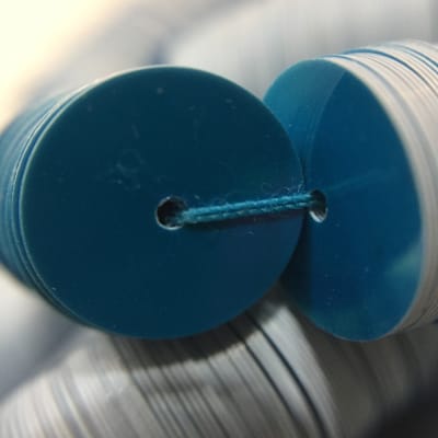 Lentejuela 10mm Azul Nacarado