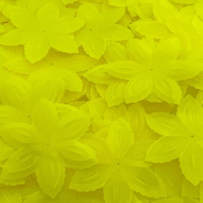Lentejuela Flor Grande-259 Amarillo Fluor1