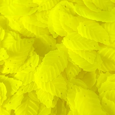 Lentejuela hoja 259 Amarillo fluor