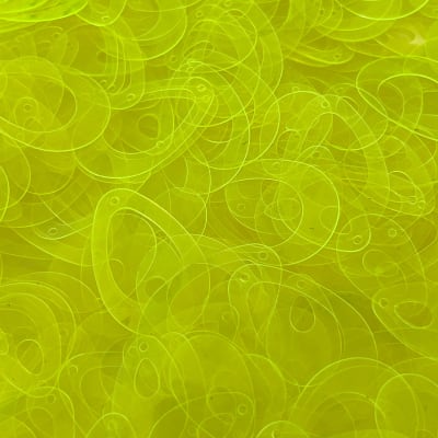 Lentejuela ovalada aro 20mm 264 amarillo fluor traslúcido1
