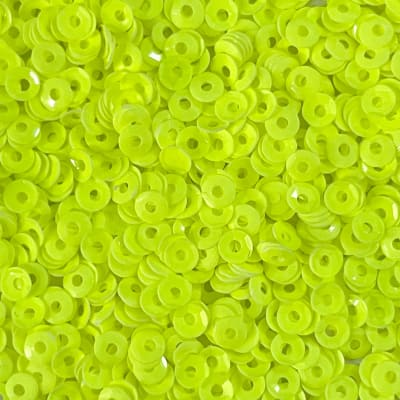 Lentejuela 3mm amarillo fluor nacarado2