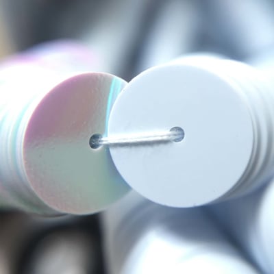 Lentejuela 10mm Blanco Perla Nacarado