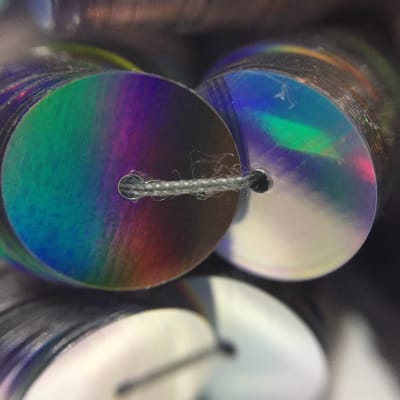 Lentejuela 10mm Plata Laser