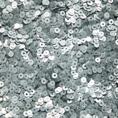 Lentejuela 3mm Plata mate1
