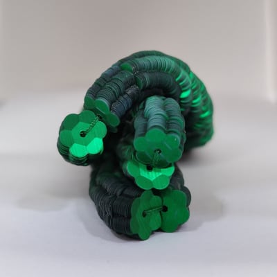 Lentejuela Jazmin 6mm Verde Bandera mate 4032