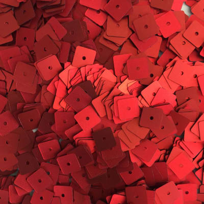 Lentejuela 6mm mate Rojo1