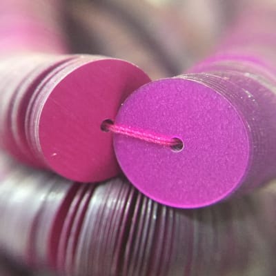 Lentejuela 10mm Fucsia Mate1