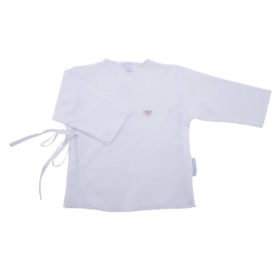 Chambrita niña cruzada manga larga