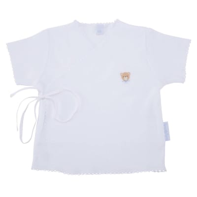 Chambrita cruzada Niño, Manga Corta osito