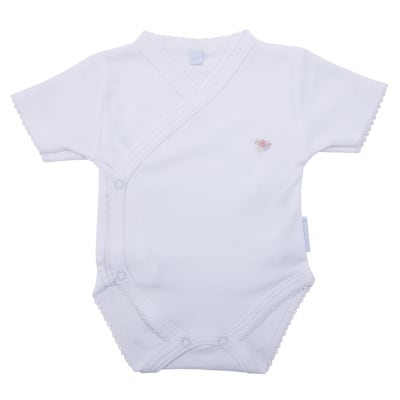 Body niña cruzado manga corta